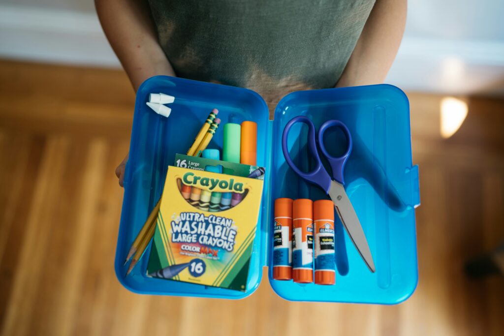 when you create a family emergency plan make sure to add in items to keep kids occupied.