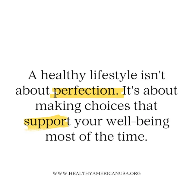 So many of us put off making healthy changes because we think we need to do everything perfectly. We tell ourselves we'll start eating healthier on Monday, begin exercising when life slows down, or wait until we can commit to a "perfect" routine.⁠
⁠
But healthy living isn't about perfection. It's about consistency.⁠
⁠
You don't have to eat perfectly, exercise every day, or get everything right to support your health. A healthy lifestyle is built through small, everyday choices that help you feel your best most of the time.⁠
⁠
Some days will be easier than others, and that's okay. One missed workout, one indulgent meal, or one difficult day does not undo all of your progress.⁠
⁠
Give yourself grace. Focus on progress, not perfection, and remember that every positive choice you make matters.⁠
⁠
What is one healthy habit you've been working on lately? We'd love to hear about it in the comments. ❤️⁠
⁠
#HealthyLiving #WellnessJourney #HealthyHabits #HealthyLifestyle #Wellness #SelfCare #FamilyHealth #ProgressNotPerfection #HealthyChoices #HealthyAmerican⁠